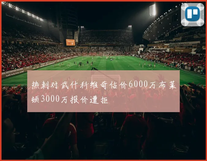 热刺对武什科维奇估价6000万布莱顿3000万报价遭拒